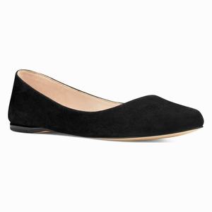 Nine West Speakup Almond Toe Flats - Black - Ireland (GF5316849)